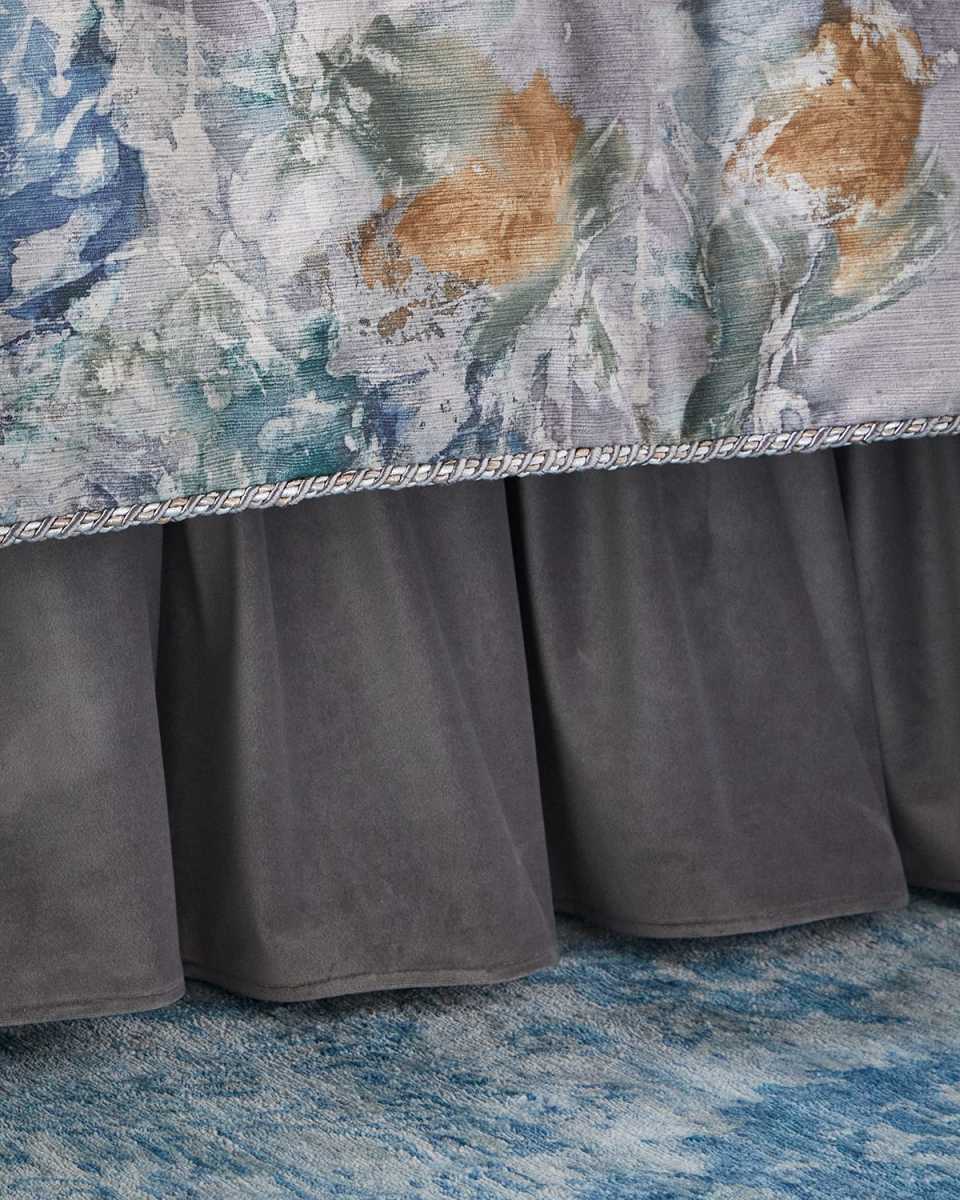 Cloe Velvet Ruffled Bed Skirt,